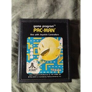 Pac-Man for Atari 2600. Tested & Works. Vintage 1981.